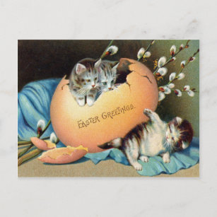 Vintage Easter Holiday Postcard