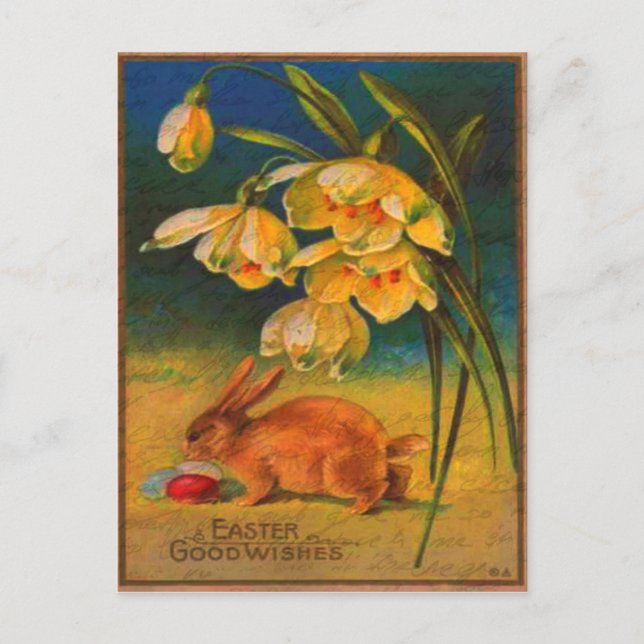 Vintage Easter Holiday Postcard (Front)