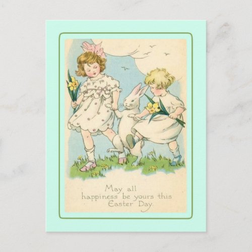 Vintage Easter Holiday Postcard