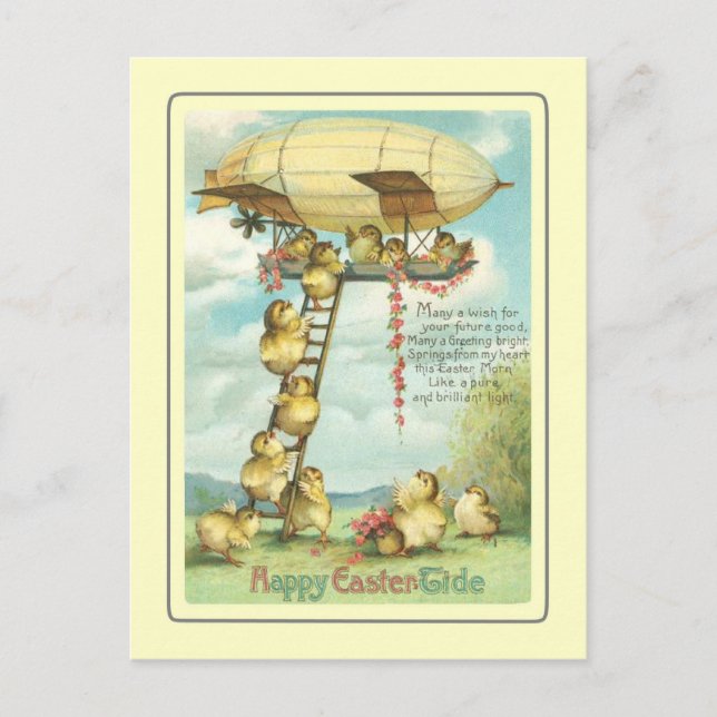 Vintage Easter Holiday Postcard (Front)