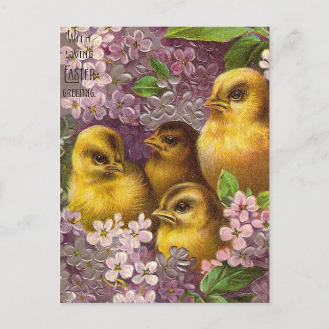 Vintage Easter Holiday Postcard (Front)