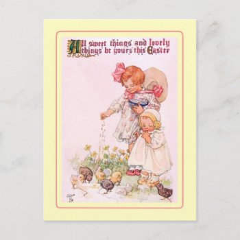 Vintage Easter Holiday Postcard by Vintagearian at Zazzle