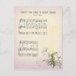 Vintage Easter Hymn Holiday Postcard at Zazzle