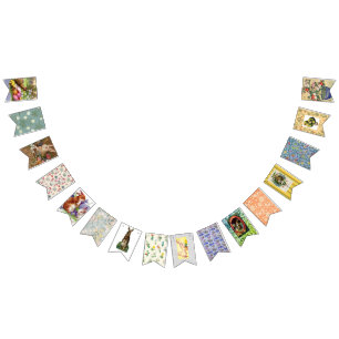 VINTAGE EASTER ILLUSTRATION BUNTING FLAGS