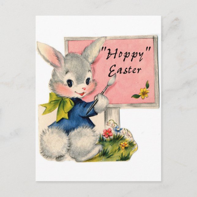 Vintage Easter Image Holiday Postcard (Front)