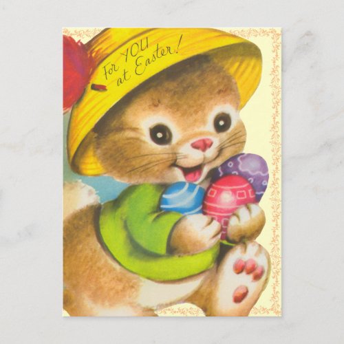 Vintage Easter Kids Postcard