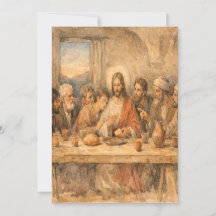 Vintage Easter Last Supper Greeting Card