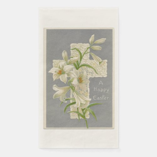 Vintage Easter Lilies Guest Paper Napkin