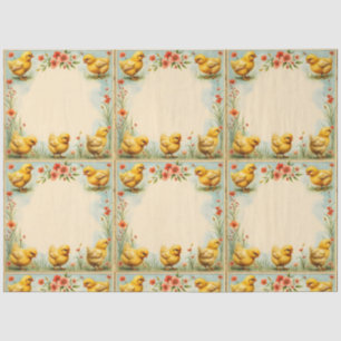Vintage Easter Little Chicken Holiday Collection Tissue Paper