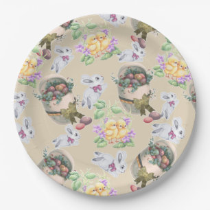 Vintage Easter Paper Plates