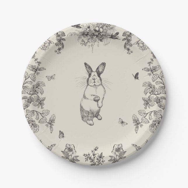Vintage Easter Paper Plates (Front)
