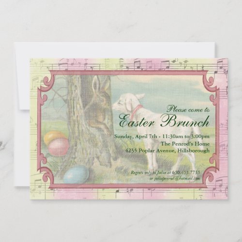 Vintage Easter Party Invitation