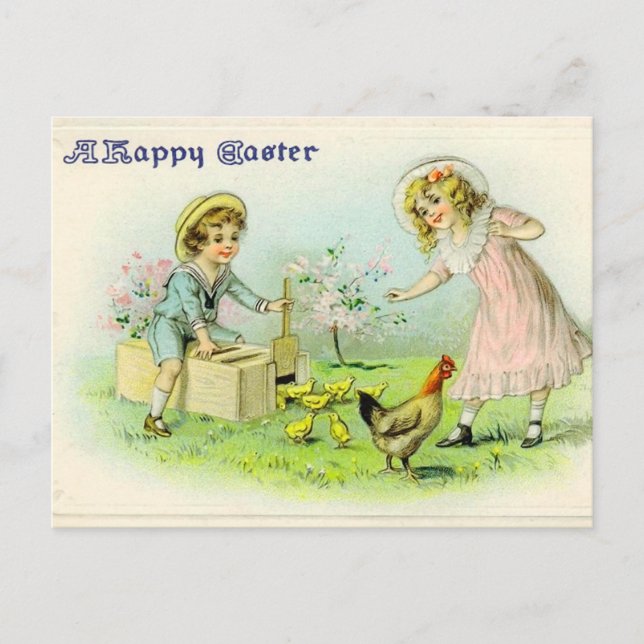 Vintage Easter Postcard (Front)