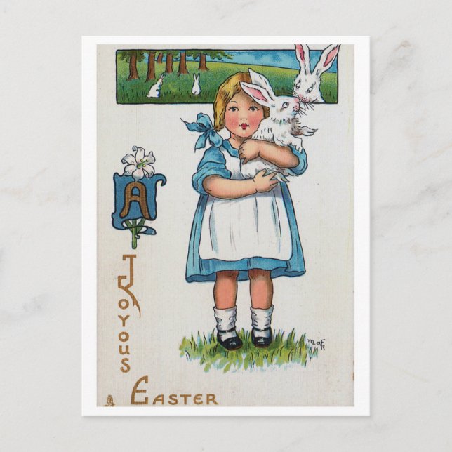 Vintage Easter Postcard (Front)