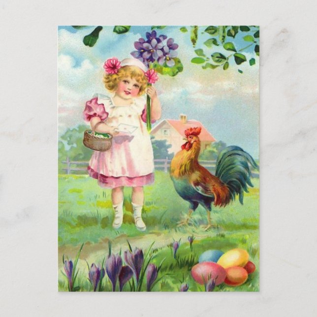 Vintage Easter Postcard (Front)