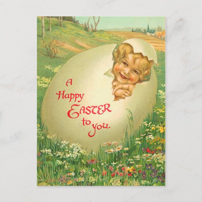 Vintage Easter Postcard (Front)