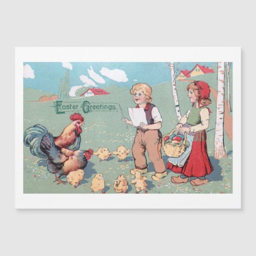Vintage Easter Poultry Family