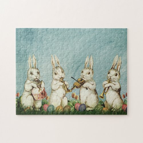 Vintage Easter Rabbit And Egg  Jigsaw Puzzle