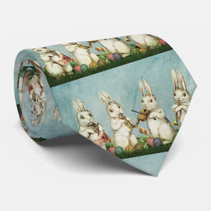 Vintage Easter Rabbit And Egg Neck Tie