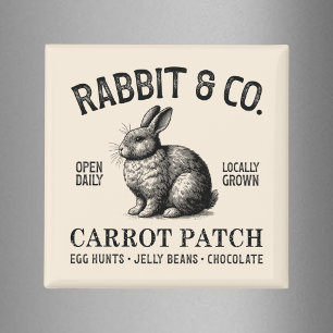 Vintage Easter Rabbit Magnet
