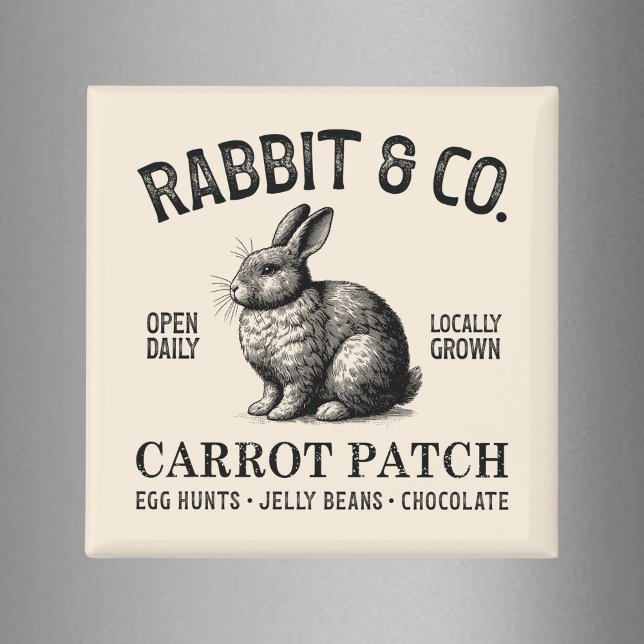 Vintage Easter Rabbit  Magnet (Creator Uploaded)