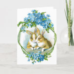Vintage Easter Rabbits Card