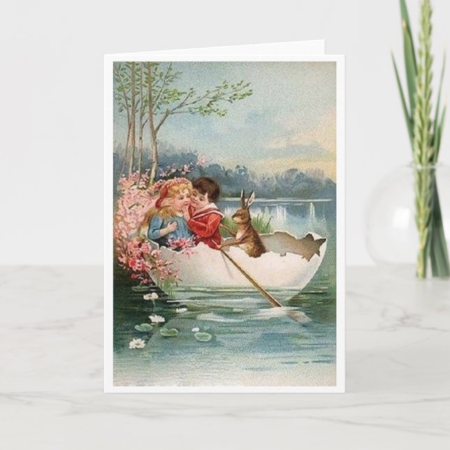 Vintage Easter Romance! Victorian Easter Card (Front)