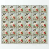 Vintage Easter Spring  Wrapping Paper (Flat)
