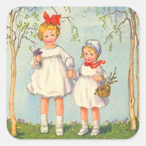 Vintage Easter Stickers