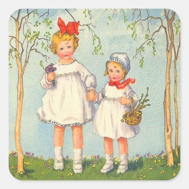 Vintage Easter Stickers (Front)