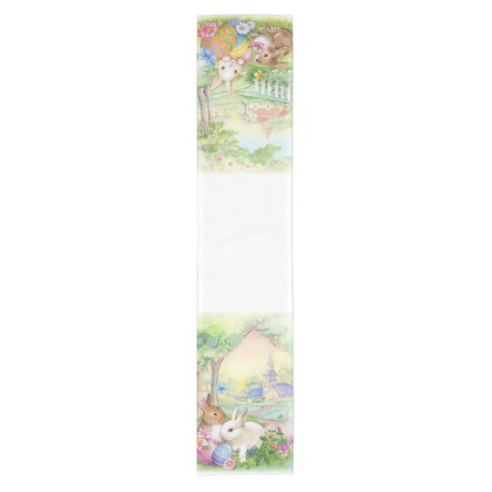 Vintage Easter table runner