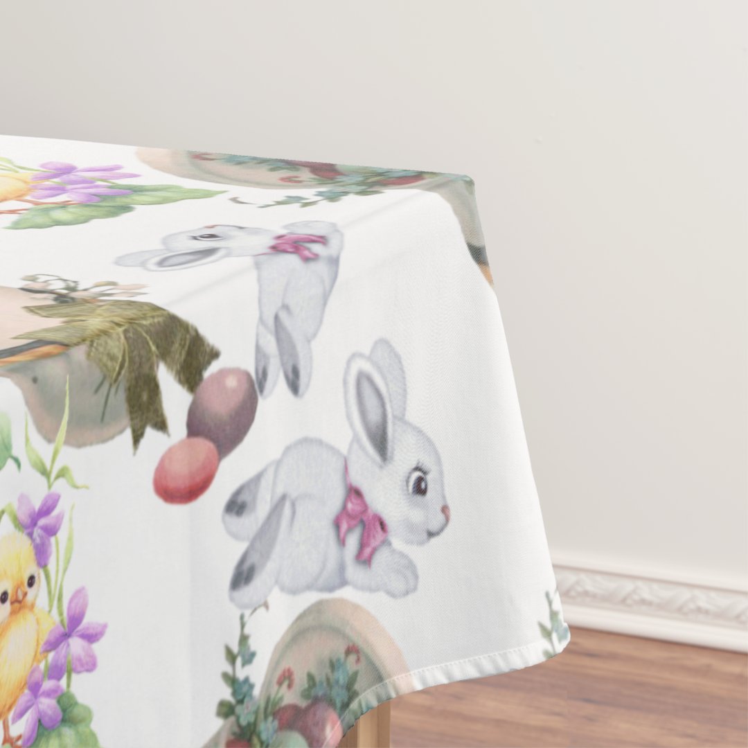 Vintage Easter Tablecloth Zazzle