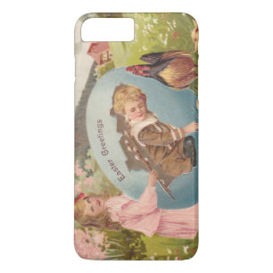 Vintage Easter Victorian Girl & Boy iPhone 8 Plus/7 Plus Case