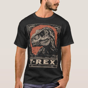 Vintage Eastern T-Rex Dinosaur Portrait T-Shirt