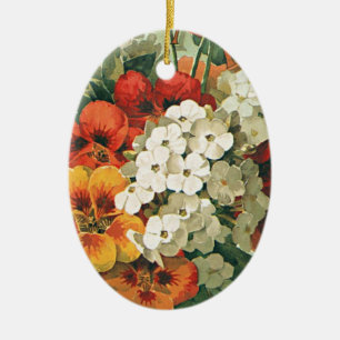 Vintage Eastman's Seed Catalog Cover Art, 1897 Ceramic Ornament