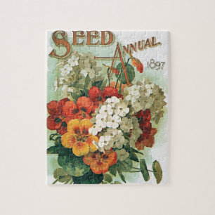 Vintage Eastman's Seed Catalog Cover Art, 1897 Jigsaw Puzzle