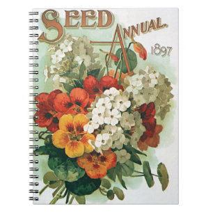Vintage Eastman's Seed Catalog Cover Art, 1897 Notebook