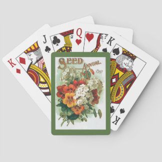 Vintage Eastman's Seed Catalog Cover Art, 1897 Poker Cards