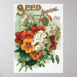 Vintage Eastman's Seed Catalog Cover Art, 1897 Poster
