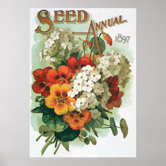 Vintage Eastman's Seed Catalog Cover Art, 1897 Poster