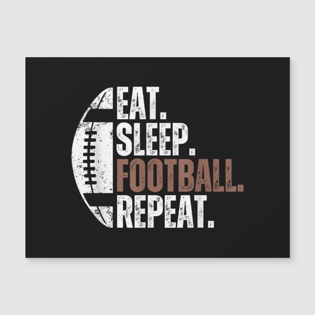 Vintage Eat Sleep Football Repeat (Front)