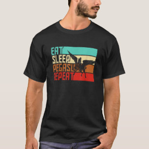 Vintage Eat Sleep Repeat Pegasus T Shirt