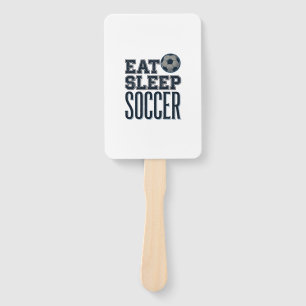 Vintage Eat Sleep Soccer Shirt Design (2)_1 Hand Fan