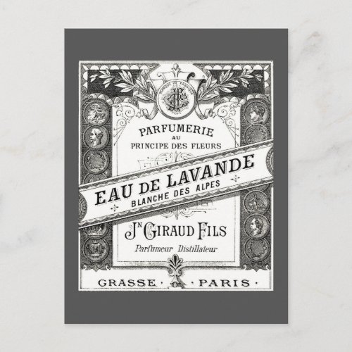 Vintage Eau de Lavande Advertisment Postcard