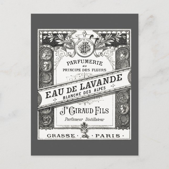 Vintage Eau de Lavande Advertisment Postcard (Front)