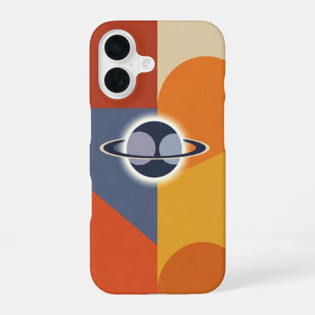 Vintage Eclipse on Blocks iPhone Case (Back)