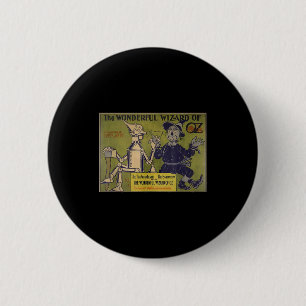 Vintage Ecrow Tin-man Shirt Art-the Wizard Of Oz Button