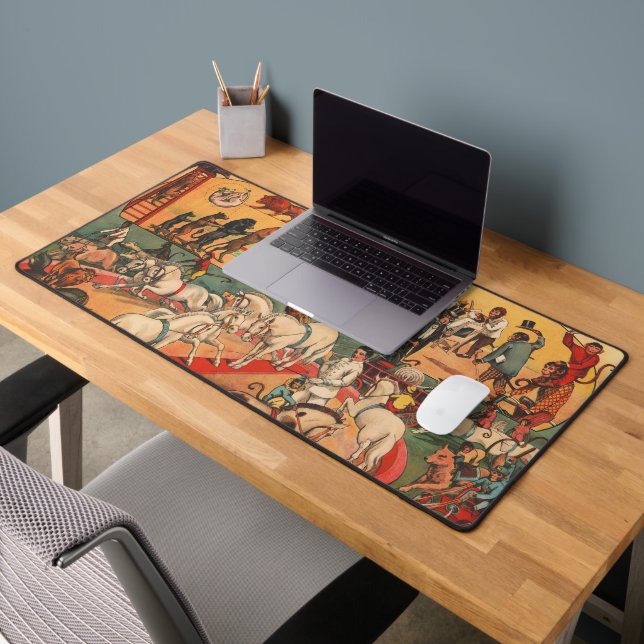 Vintage Eddy Brothers Circus Poster Desk Mat (Office 2)