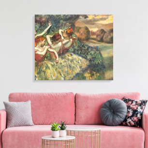 Vintage Edgar Degas Four Dancers Ballet Art Canvas Print