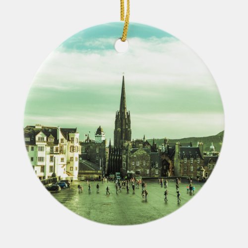 Vintage Edinburgh Ceramic Ornament